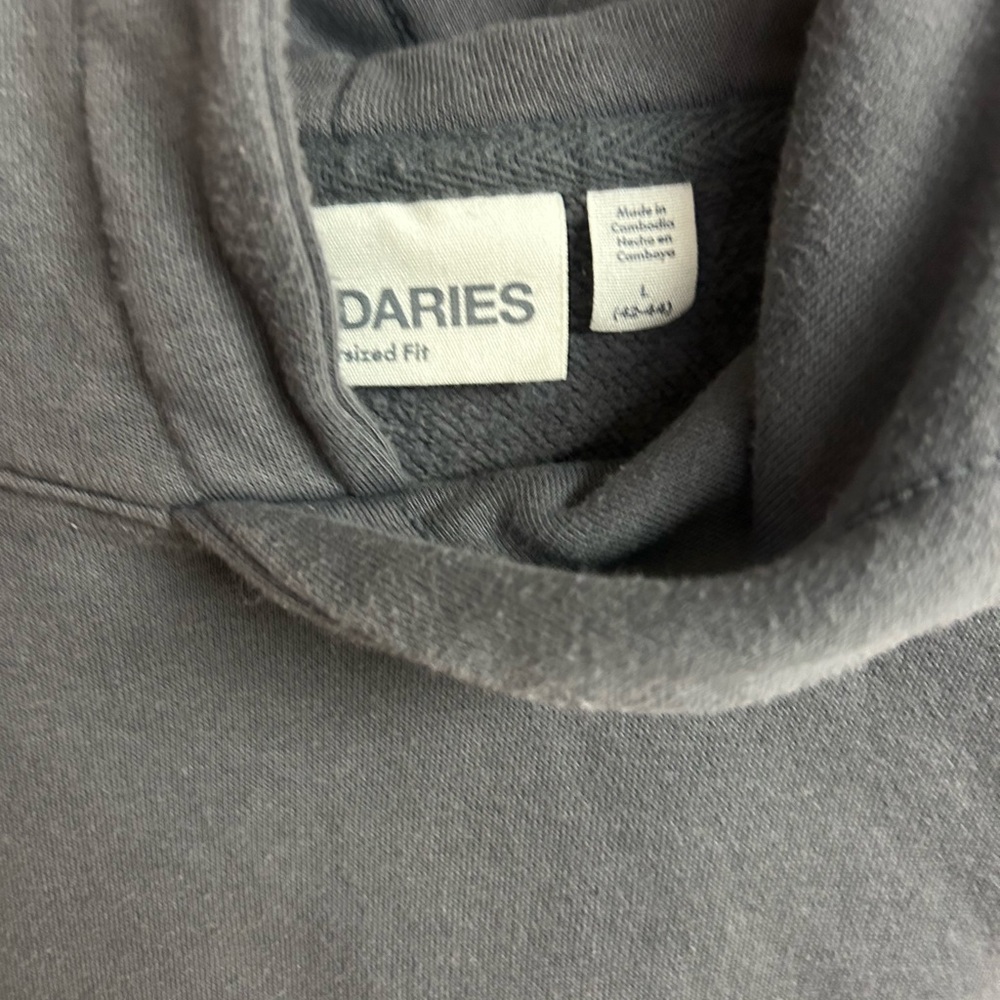 Gray Relaxed Fit Hoodie
